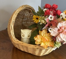 Cesta de boneca com capuz de vime/vime natural, cesta Baby Moses, decoração de quarto de bebê, 10"L comprar usado  Enviando para Brazil
