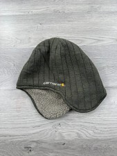 Boné Carhartt gorro aba orelha chapéu verde inverno vestuário de trabalho Sherpa forrado malha comprar usado  Enviando para Brazil