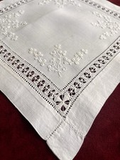 Antique white linen for sale  SOUTHPORT