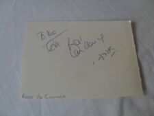 Roger courcey autograph for sale  CARDIFF