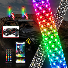 Kit de fio de luz chicote LED grosso 2" perseguição espiral RGB 2FT chicote de gordura para Polaris RZR comprar usado  Enviando para Brazil