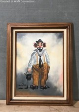 Signed clown painting for sale  Bridgeport
