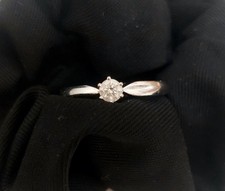 Bague solitaire blanc d'occasion  Paris XIX