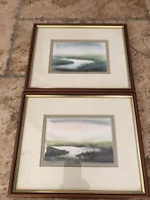 Pair watercolor paintings for sale  BRIGHTON