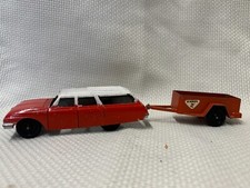 Station Wagon vintage com trailer U-Haul brinquedo Tootsie Chicago ILL comprar usado  Enviando para Brazil