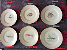 Assiettes poisson porcelaine d'occasion  Bauvin