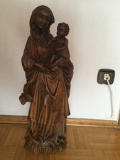 Holzskulptur madonna jesuskind gebraucht kaufen  Mannheim