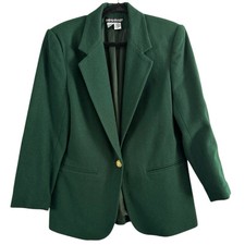 Jaqueta Blazer Feminina Savannah Hunter Verde 100% Lã Botão Único Frontal Tamanho 6 comprar usado  Enviando para Brazil
