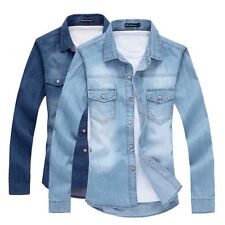 Men denim shirts for sale  Shipping to United States