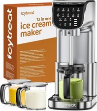 Usado, Máquina de fazer sorvete IcyTreat 12 em 1, aço inoxidável, tamanho familiar #R021 comprar usado  Enviando para Brazil