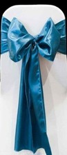 Teal satin chair for sale  BENFLEET