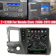 Carro 9.7" Android 10.1 GPS Rádio estéreo unidade de cabeça Fm 2+32GB para 06-11 Honda Civic, usado comprar usado  Enviando para Brazil