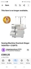 Sewing machine overlock for sale  RYDE
