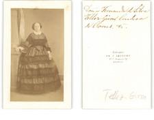 Usado, Laurent, Madrid, Dona Fernanda de Silva Tellez-Giron Vintage albumen print CDV. comprar usado  Enviando para Brazil