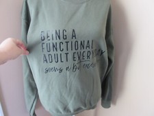 Women green sweatshirt for sale  Halstead