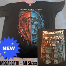 Usado, CAMISETAS EVENTO TURNÊ DO ANO METAL DO MEGADETH 2021 COM CORDEIRO DE DEUS GRANDE comprar usado  Enviando para Brazil