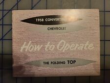 1958 chevrolet fisher for sale  Suffolk