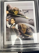 Montagem de sinuca Ronnie O’Sullivan assinada e emoldurada 16x12 com certificado de autenticidade , usado comprar usado  Enviando para Brazil