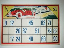 Automobilismo cartella tombola usato  Torino