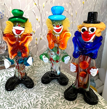 Murano glass clowns. for sale  FAREHAM