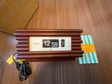 Usado, Relógio SEIKO Flip Clock Alarme DP637 Vintage Marrom Japão Raro Relógio Patapata comprar usado  Enviando para Brazil