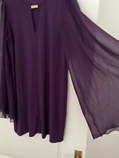 Purple chiffon sleeve for sale  BOLTON