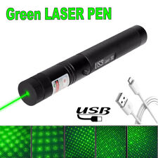 Caneta ponteiro laser verde luz visível lanterna recarregável USB comprar usado  Enviando para Brazil