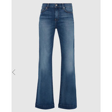 Usado, Jeans 7 For All Mankind Tailorless Dojo Flare desgastado autêntico leve tamanho 27 comprar usado  Enviando para Brazil