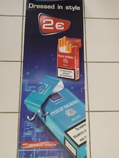 Pôster banner de lona publicitário Philip Morris 🚬 130 cm x 40 cm comprar usado  Enviando para Brazil