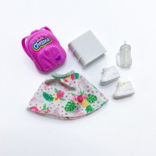 Usado, Mochila branca escolar floral sapatos serve para bonecas Barbie’s Sister Kelly comprar usado  Enviando para Brazil