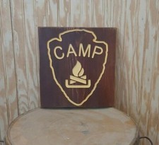 Campfire icon carved for sale  Hutchinson