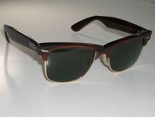 ÓCULOS DE SOL WAYFARER MAX VINTAGE 50mm B&L RAY-BAN W1270 TORTA ESCURA/OURO G15 comprar usado  Enviando para Brazil