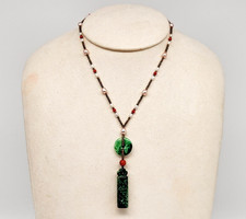 Carved green jade for sale  Anoka