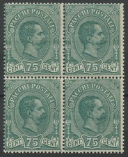 Pacchi postali c.75 usato  Montelupo Fiorentino