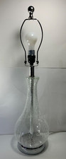Abajur de mesa Safavier vidro craquelado transparente 28 pol. comprar usado  Enviando para Brazil