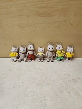 Lote de 7 bonecos antigos de gatos Calico Critters Sylvanian Families comprar usado  Enviando para Brazil