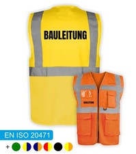 Bauleitung warnweste sicherhei gebraucht kaufen  Legden