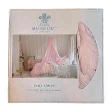 Babados de dossel de cama Simply Shabby Chic descontinuados rosa claro caixa aberta comprar usado  Enviando para Brazil