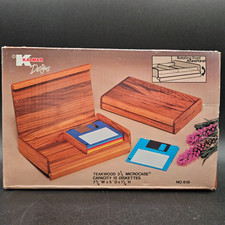 Estojo de armazenamento disquete de teca Kalmar Designs 3,5" logotipo IBM OS2 comprar usado  Enviando para Brazil
