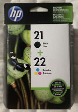 Cartuchos de tinta HP 21 preto e HP 22 tricolor C9509FN -C9351AN e folha C9352an Pk, usado comprar usado  Enviando para Brazil