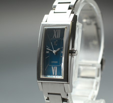 [Quase em perfeito estado] Citizen xC 5431-T003982 relógio de quartzo feminino mostrador azul temperado JAPÃO comprar usado  Enviando para Brazil