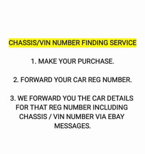 Vin number registration for sale  NORTHOLT