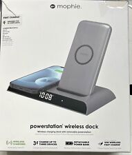 doca de carregamento sem fio mophie Powerstation 10W com banco de potência removível + relógio comprar usado  Enviando para Brazil