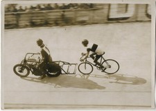 Foto impressão prata bicicleta motocicleta parque dos príncipes Paris 1931 comprar usado  Enviando para Brazil