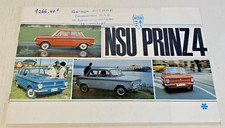 Brochure publicitaire nsu d'occasion  Quarré-les-Tombes