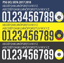 Conjunto de nome e número para futebol americano Paris Saint-Germain UEFA Champions League 2017/2018 comprar usado  Enviando para Brazil