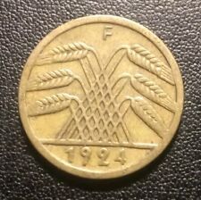 Moneda de cinco Reichspfenning Alemania 1924 F segunda mano  Embacar hacia Argentina