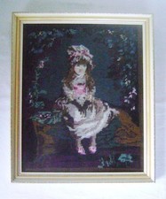 Vintage framed embroidery for sale  NORTH WALSHAM