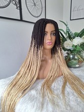 black plait wig for sale  MANCHESTER