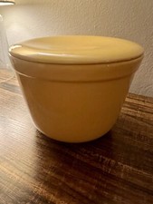 Antiga tigela Oxford Ware geladeira prato com tampa cerâmica amarela  comprar usado  Enviando para Brazil